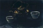 Still Life with Copper Coffeepot and Two White Bowls